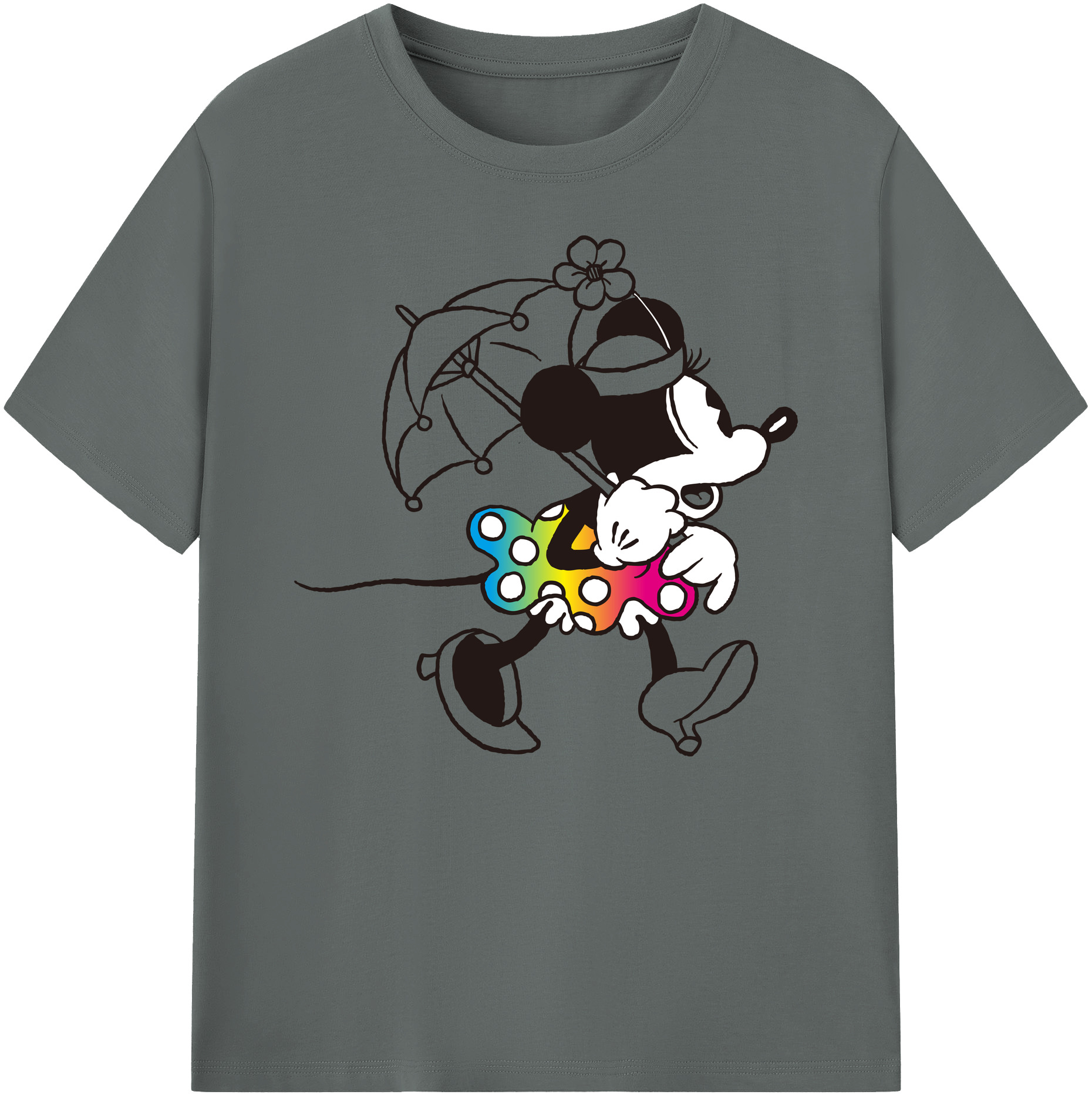 ミッキーマウス Mickey Mouse 綿100％ メンズ半袖Tシャツ｜肌触りやわらか＆通気性